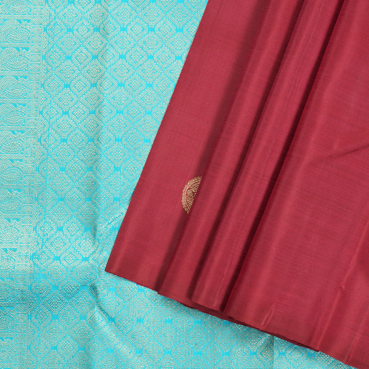Hayagrivas Handloom Kanjivaram Silk Saree in Royal Red KBD1815B15-7
