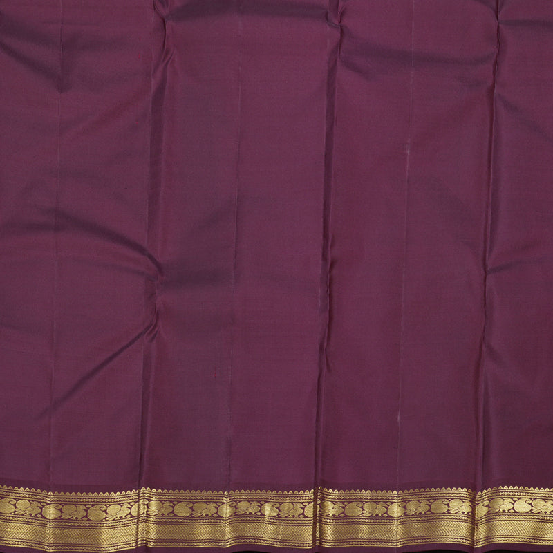 Hayagrivas Maroon Handloom Kanjivaram Silk Saree with Wine Maroon Border KBD1828B12-4