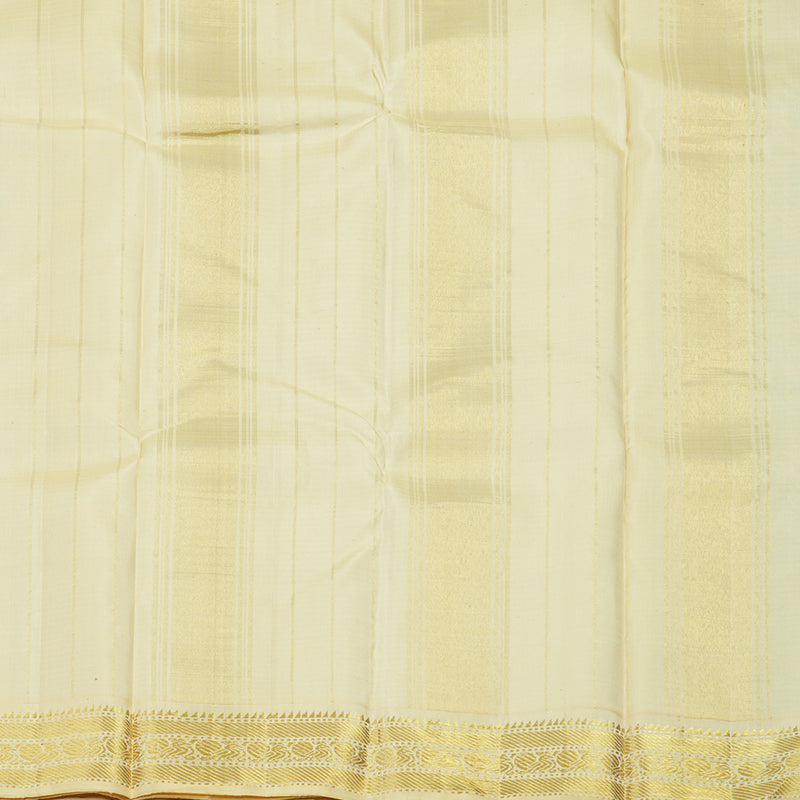 Hayagrivas Handloom Multicolour Checks Kanjivaram Silk Saree with Pale Yellow Border KBD1828B16-1