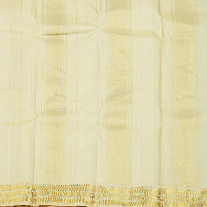 Hayagrivas Handloom Multicolour Checks Kanjivaram Silk Saree with Pale Yellow Border KBD1828B16-1