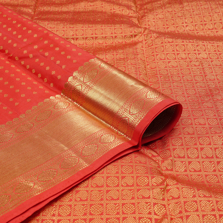 Hayagrivas Handloom Kanjivaram Silk Sarees in Regal Red KBD1828B7-4