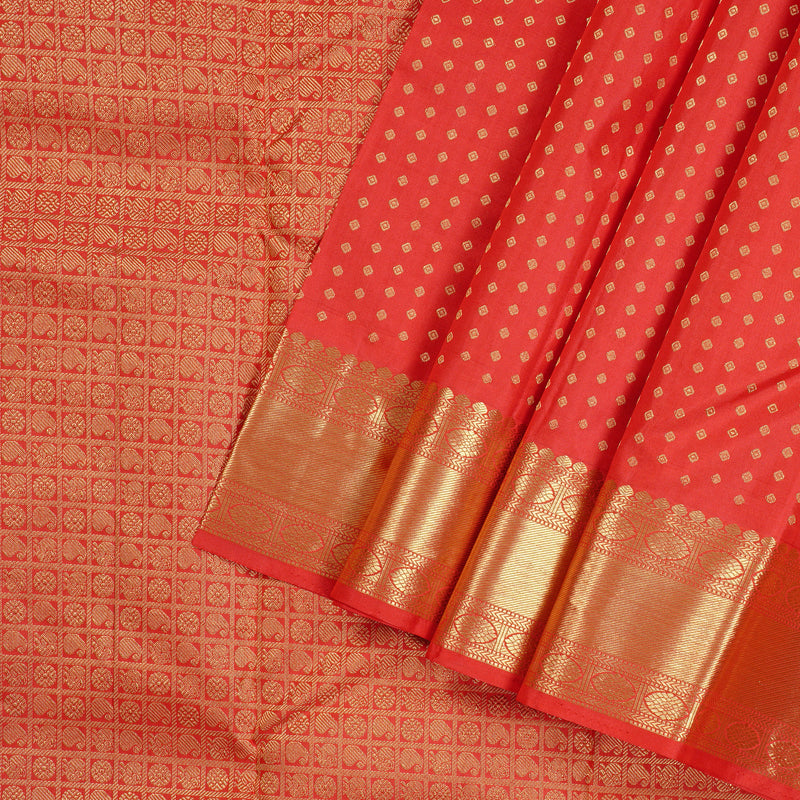 Hayagrivas Handloom Kanjivaram Silk Sarees in Regal Red KBD1828B7-4