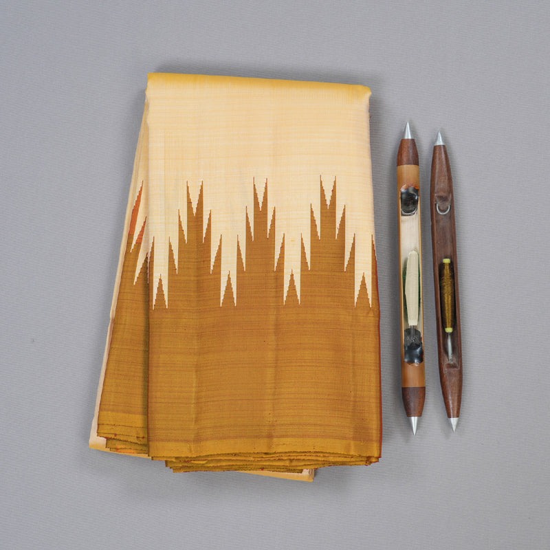 Hayagrivas Handloom Temple Border Kanjivaram Silk Saree KBD1833B2-1