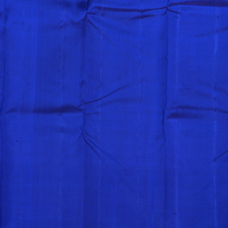 Hayagrivas Handloom Raising Border Grey - Blue Kanjivaram Silk Saree KBD1835B3-1