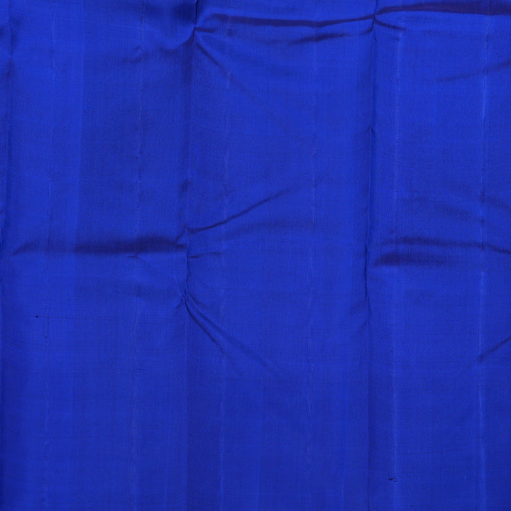 Hayagrivas Handloom Raising Border Grey - Blue Kanjivaram Silk Saree KBD1835B3-1
