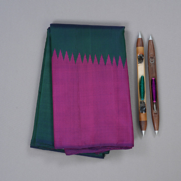 Hayagrivas Handloom Raising Border  Kanjivaram Silk Saree KBD1835B3-2