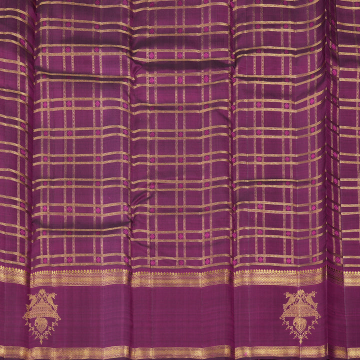 Hayagrivas Handloom Kanjivaram Silk Saree in Vibrant Sea Green KBD1837B13-1