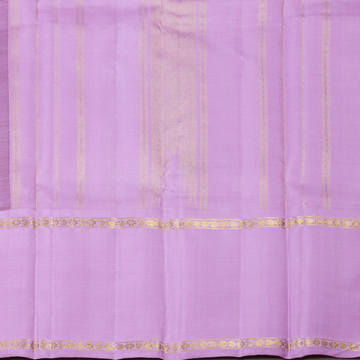 Hayagrivas Handloom Kanjivaram Silk Saree in Sophisticated Dark Brown KBD1837B15-1