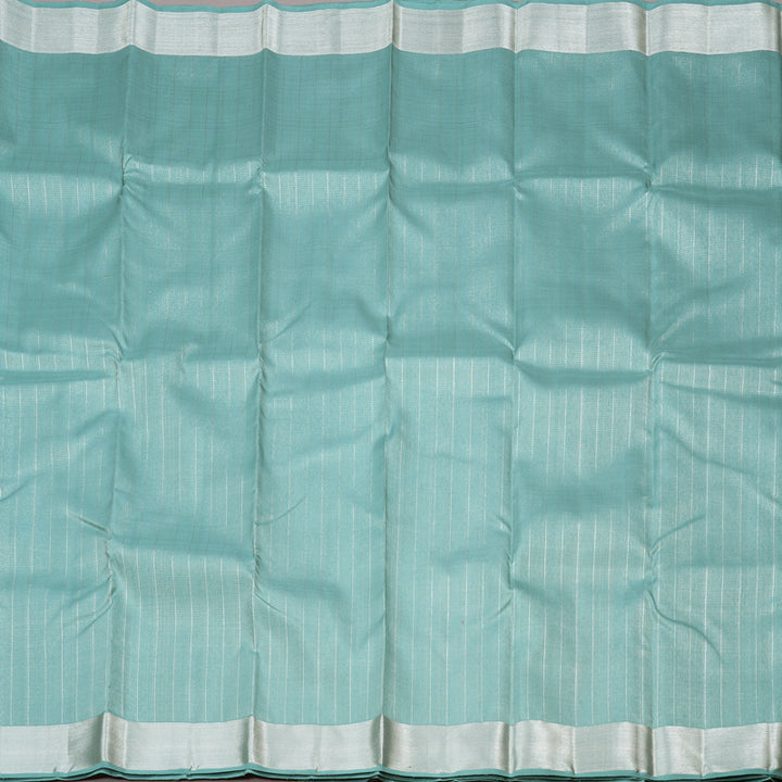 Hayagrivas Handloom Kanjivaram Silk Saree in Ethereal Powder Blue KBD1837B2-1