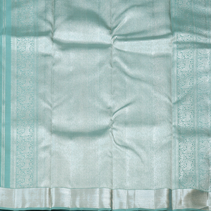 Hayagrivas Handloom Kanjivaram Silk Saree in Ethereal Powder Blue KBD1837B2-1