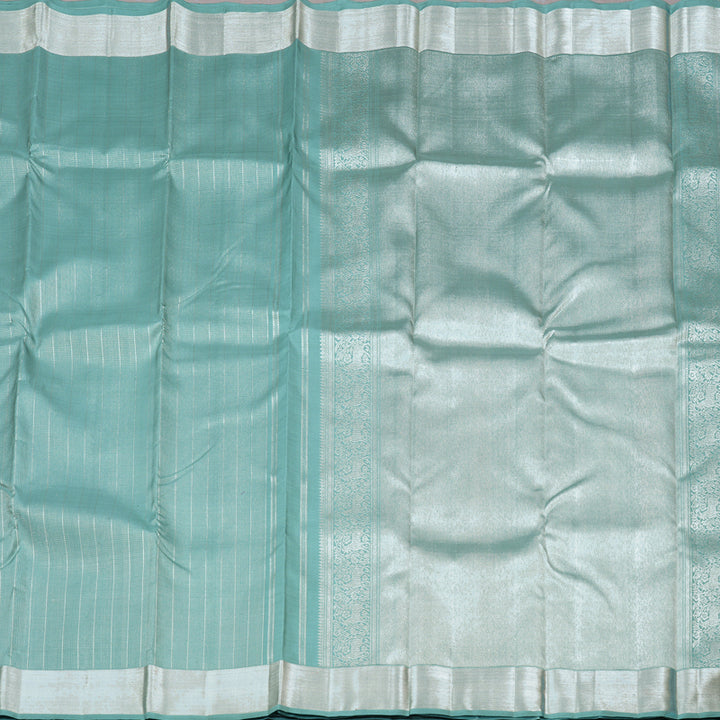 Hayagrivas Handloom Kanjivaram Silk Saree in Ethereal Powder Blue KBD1837B2-1