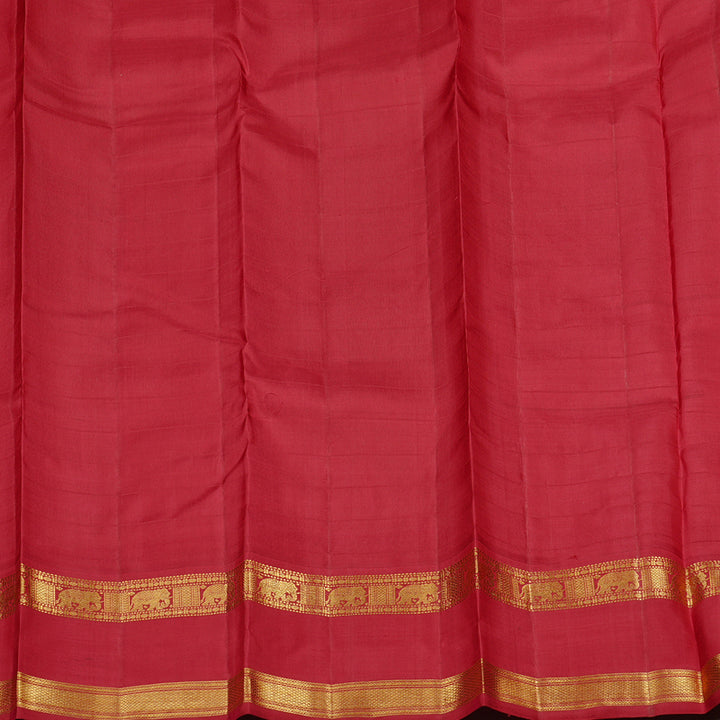 Hayagrivas Sandal Handloom Kanjivaram Silk Saree with Maroon Border KBD1837B24-1