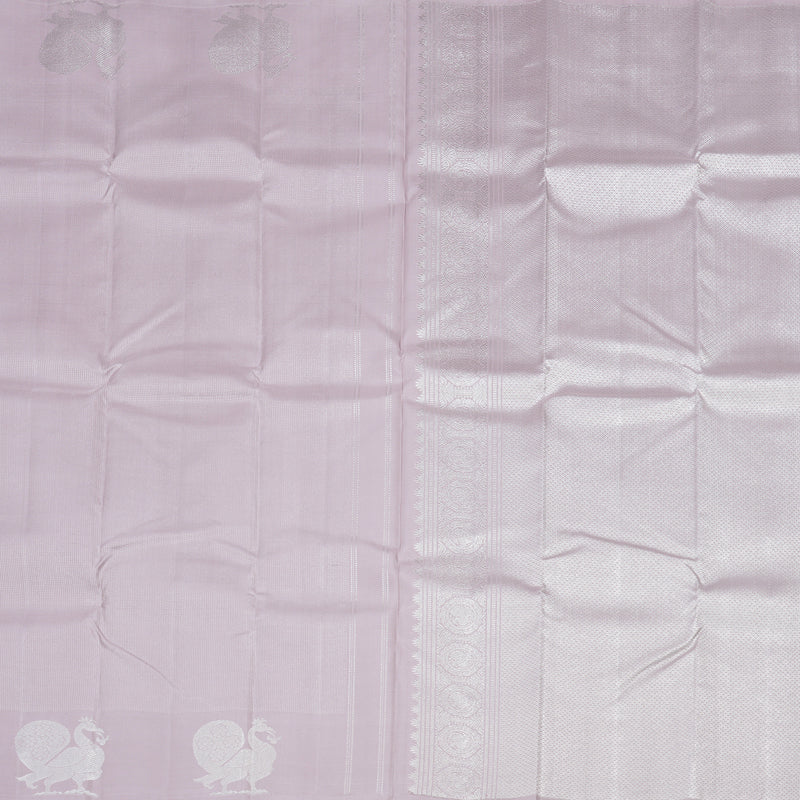 Hayagrivas Light Lilac Colour Handloom Kanjivaram Silk Saree KBD1837B26-1