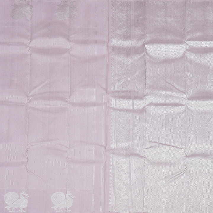 Hayagrivas Light Lilac Colour Handloom Kanjivaram Silk Saree KBD1837B26-1