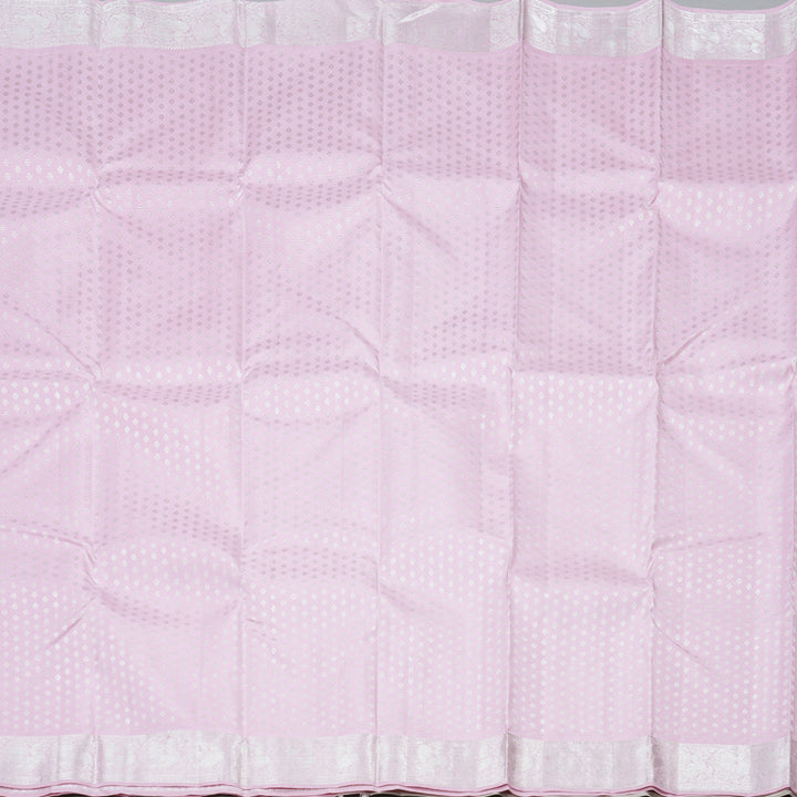 Hayagrivas Baby Pink Handloom Kanjivaram Silk Saree KBD1837B29-1