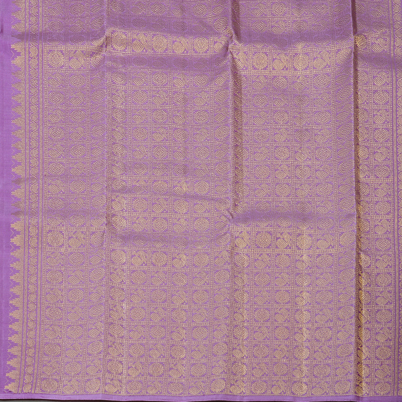 Hayagrivas Handloom Kanjivaram Silk Saree in Luxurious Purple KBD1846B3-4