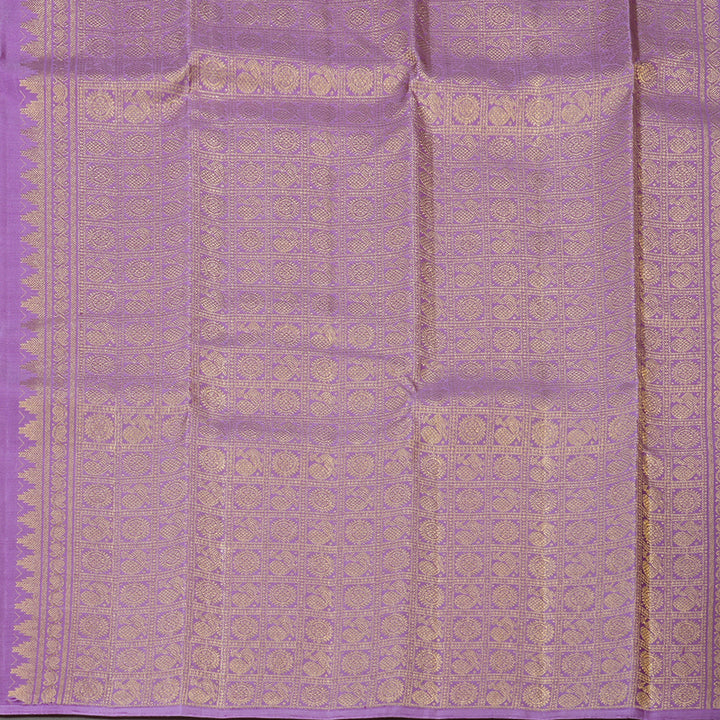 Hayagrivas Handloom Kanjivaram Silk Saree in Luxurious Purple KBD1846B3-4