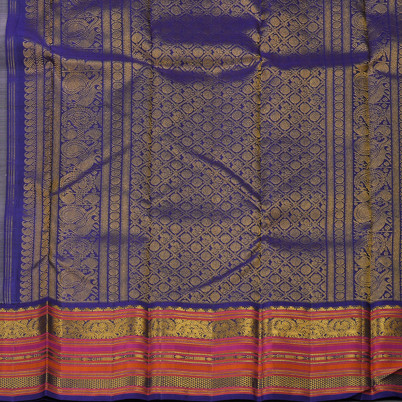 Hayagrivas Handloom Pure Kanjivaram Silk Saree in Soft Baby Pink KBD1848B1-1