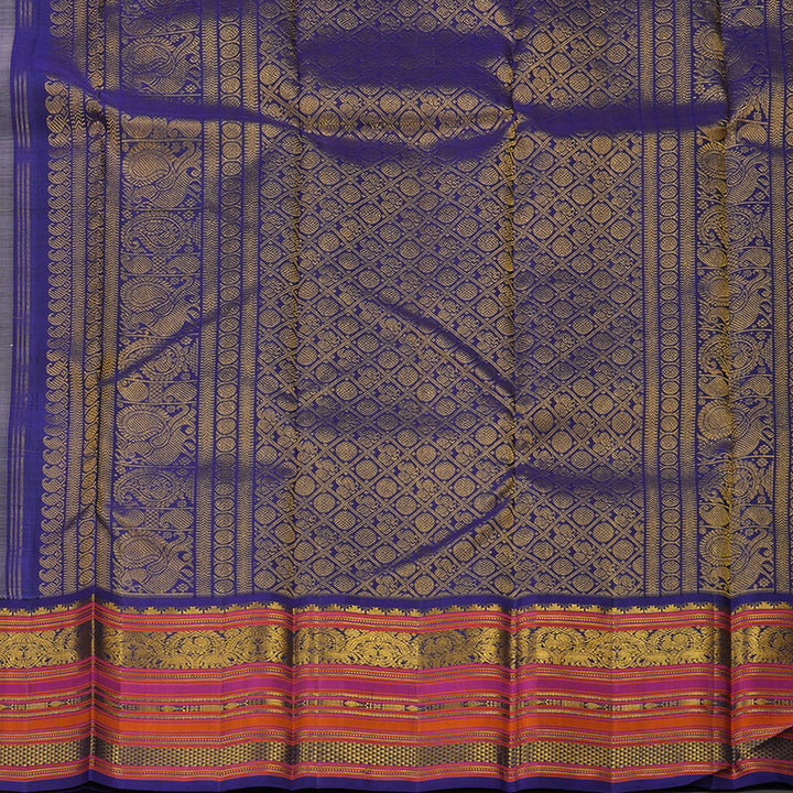 Hayagrivas Handloom Pure Kanjivaram Silk Saree in Soft Baby Pink KBD1848B1-1