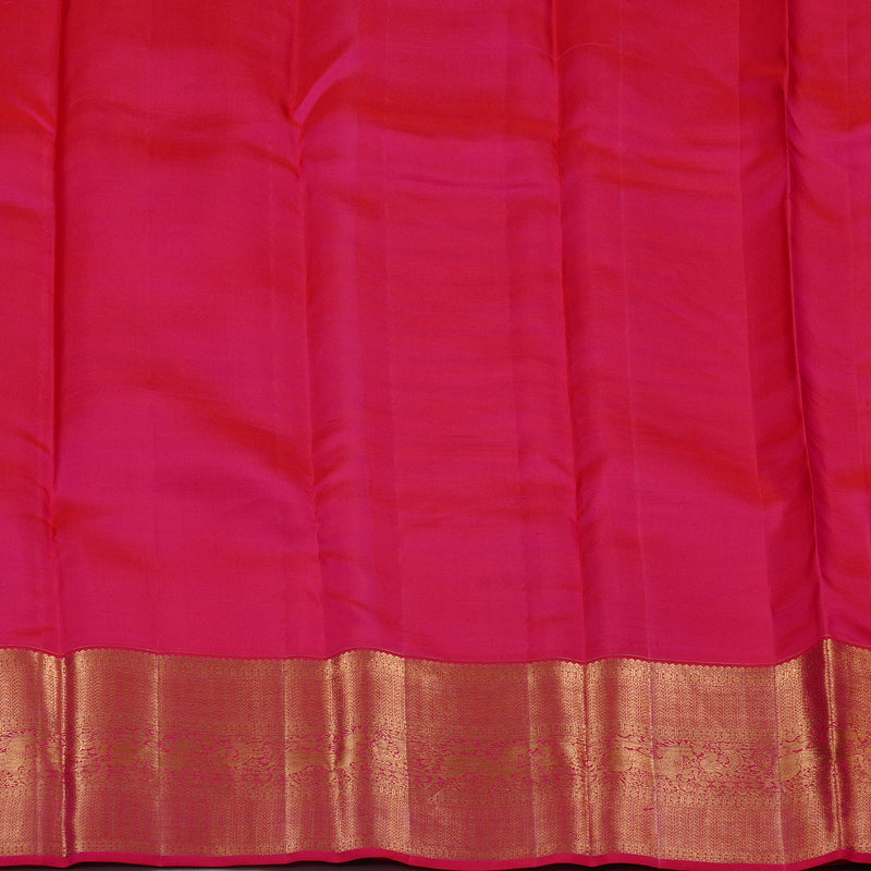 Hayagrivas Lavender Handloom Kanjivaram Silk Saree with Reddish Pink Border KBD1851B2-1