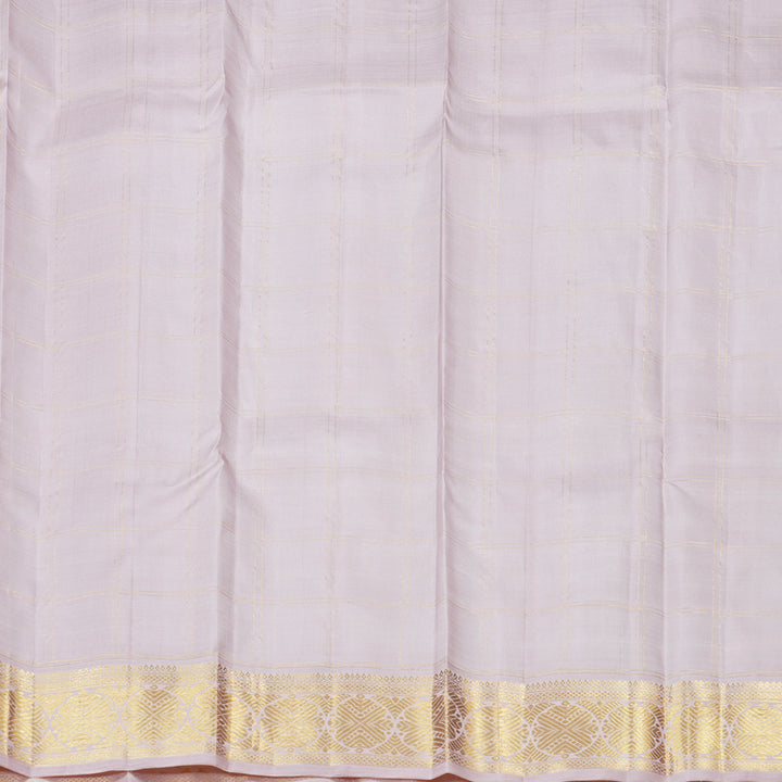 Hayagrivas Handloom Kanjivaram Silk Saree in Chic Ash Grey KBD1852B3-1