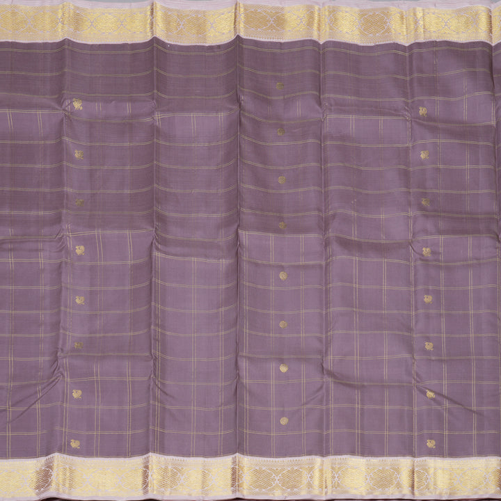 Hayagrivas Handloom Kanjivaram Silk Saree in Chic Ash Grey KBD1852B3-1