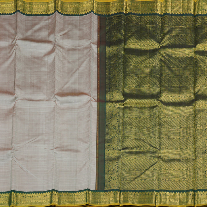 Hayagrivas Handloom Kanjivaram Silk Saree in Soothing Grey KBD1853B4-1