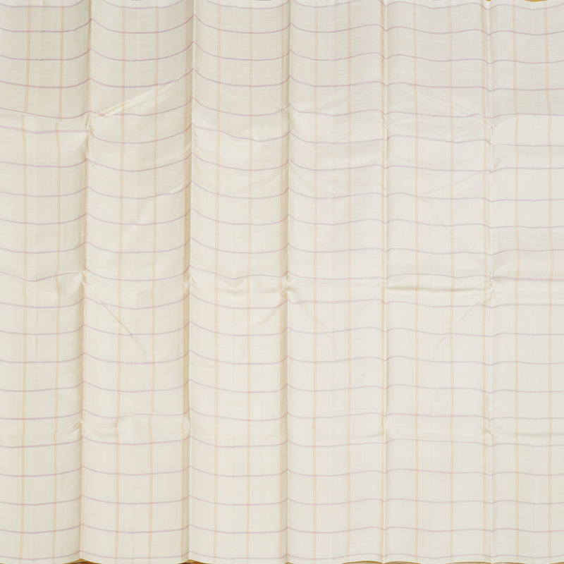 Hayagrivas Half White Handloom Kanjivaram Silk Saree KBD1854B1-1