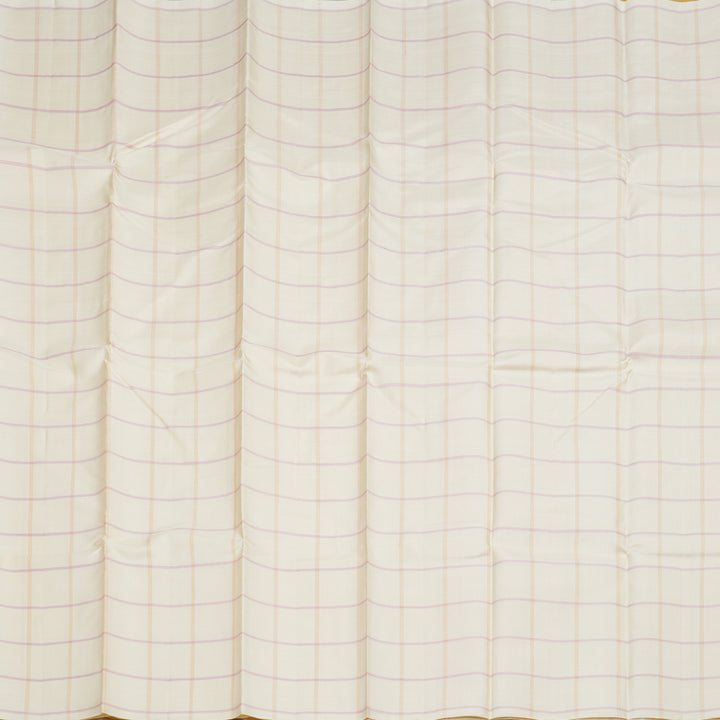 Hayagrivas Half White Handloom Kanjivaram Silk Saree KBD1854B1-1