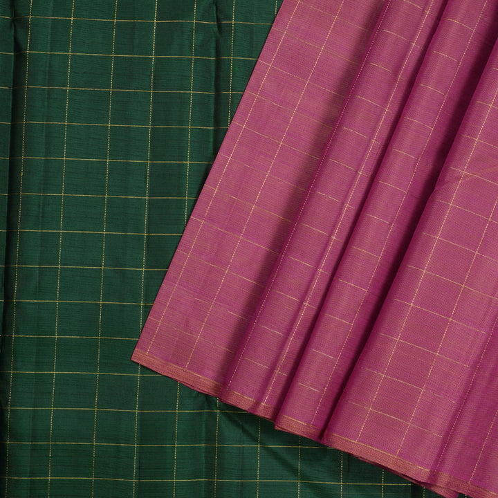 Hayagrivas Handloom Kanjivaram Silk Saree in Mesmerizing Onion Pink KBD1854B3-2