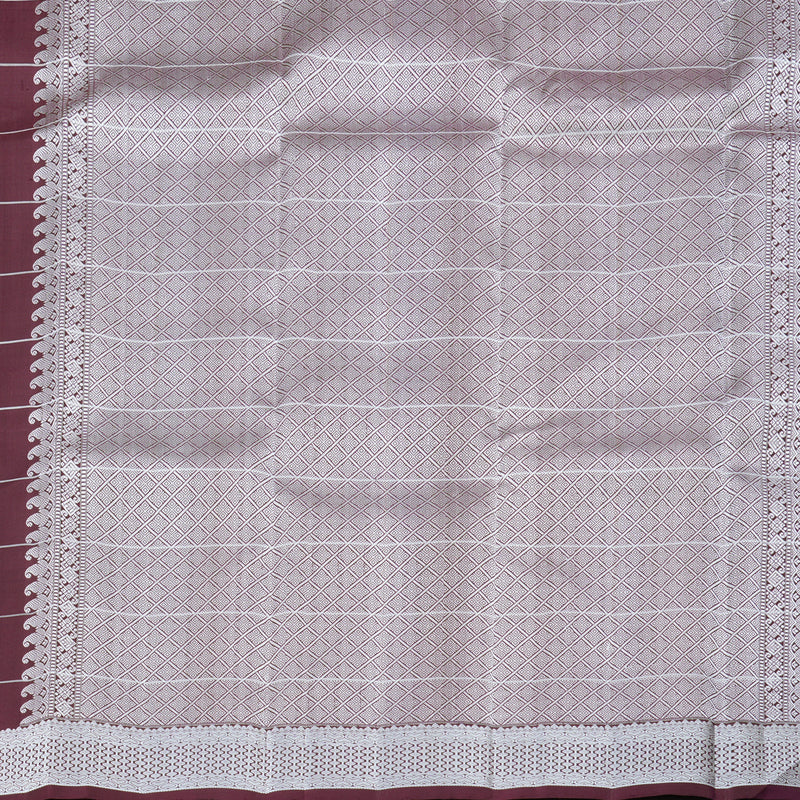 Hayagrivas Dark Brown Handloom Kanjivaram Silk Saree KBD1856B2-1