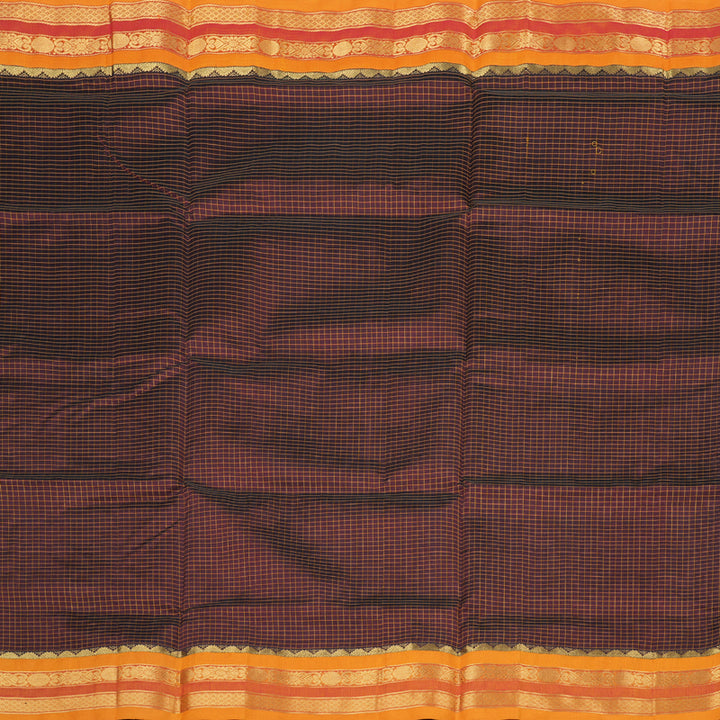 Hayagrivas Handloom Korvai Silk Cotton Saree in Captivating Wine Maroon KBD1860B11-18