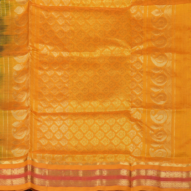 Hayagrivas Handloom Korvai Silk Cotton Saree in Captivating Wine Maroon KBD1860B11-18