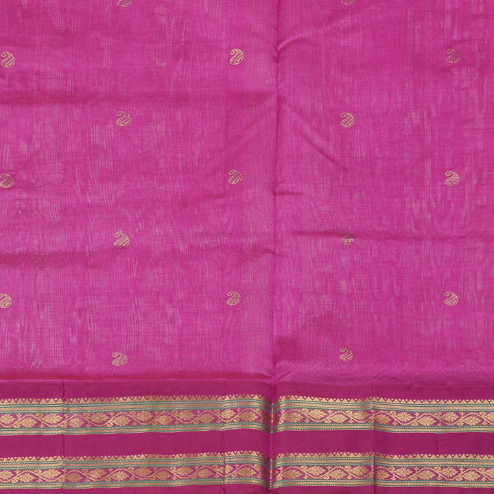 Hayagrivas Handloom Silk Cotton Saree in an Exquisite Baby Pink Colour KBD1861B10-2