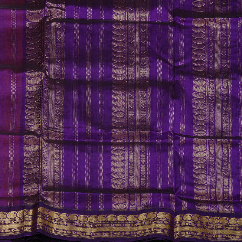 Hayagrivas Handloom Silk Cotton Saree in Cheerful Mango Yellow KBD1861B4-3