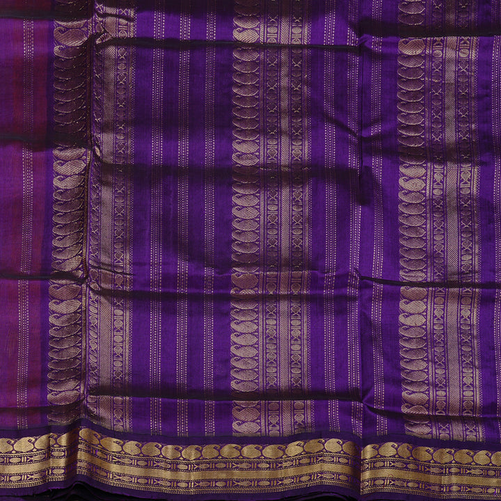 Hayagrivas Handloom Silk Cotton Saree in Cheerful Mango Yellow KBD1861B4-3