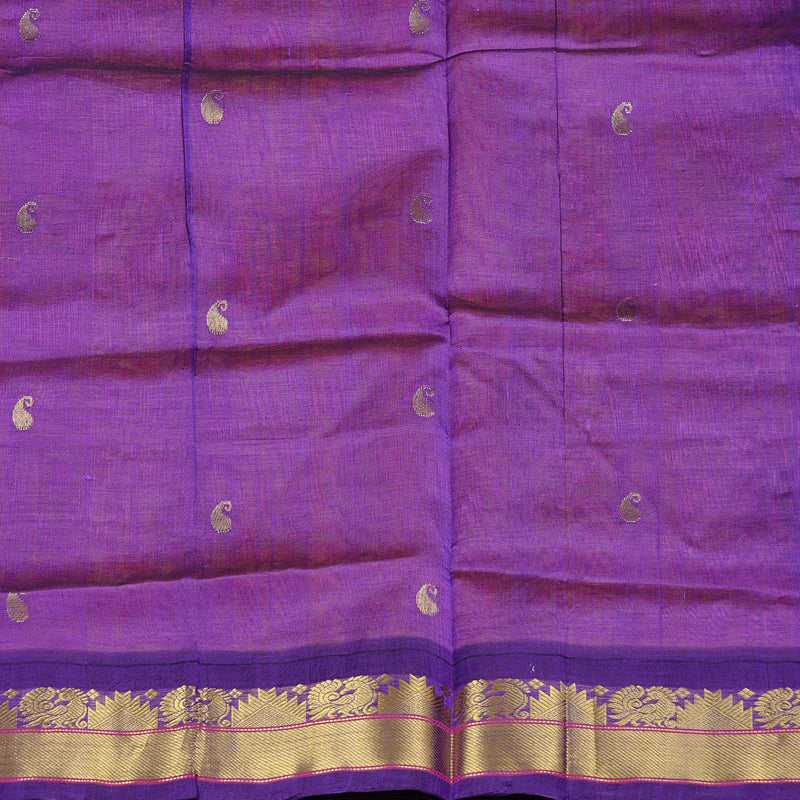 Hayagrivas Handloom Silk Cotton Saree in Delicate Dual Tone (Baby Pink with Yellow) KBD1861B4-5