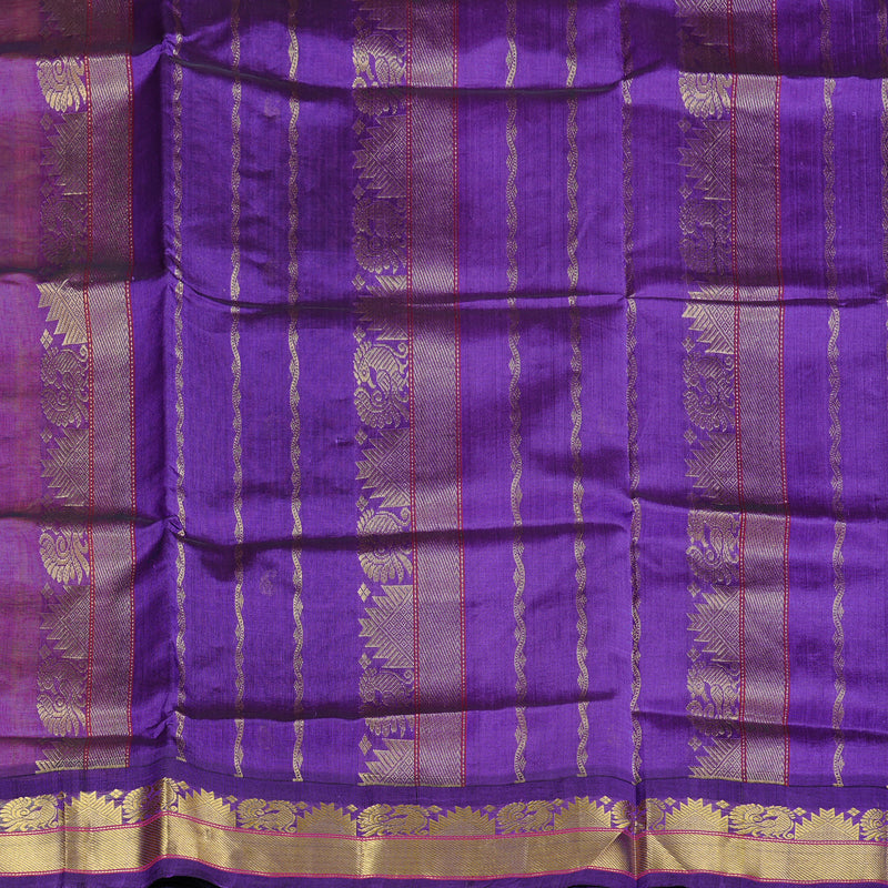 Hayagrivas Handloom Silk Cotton Saree in Delicate Dual Tone (Baby Pink with Yellow) KBD1861B4-5