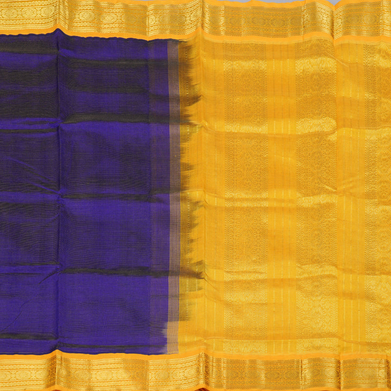 Hayagrivas Handloom Vairaoosi Silk Cotton Saree in Rich Blue KBD1861B5-5