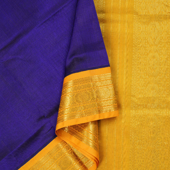 Hayagrivas Handloom Vairaoosi Silk Cotton Saree in Rich Blue KBD1861B5-5