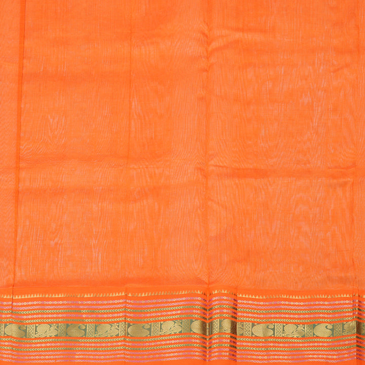 Hayagrivas Handloom Silk Cotton Saree in Serene Beige and Orange Contrast KBD1862B4-2