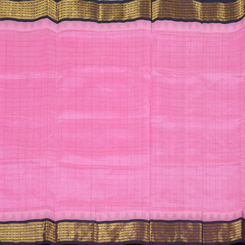 Hayagrivas Handloom Silk Cotton Saree in Radiant Bright Pink Color KBD1862B5-3