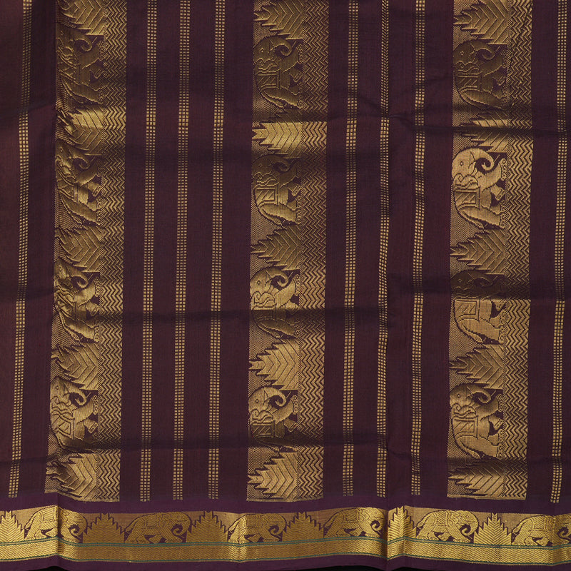 Hayagrivas Handloom Korvai Silk Cotton Saree in Bold Mustard KBD1862B6-14