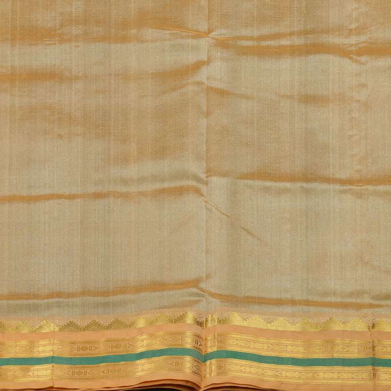 Hayagrivas Handloom Silk Cotton Saree in Imperial Bottle Green KBD1862B6-23