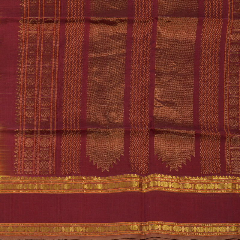 Hayagrivas Parrot Green Pure Silk Cotton Saree KBD1862B8-2