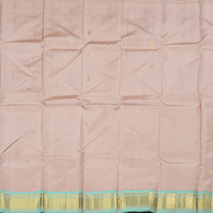 Hayagrivas Handloom Kanjivaram Silk Saree in Opulent Sand Brown KBD1867B1-25