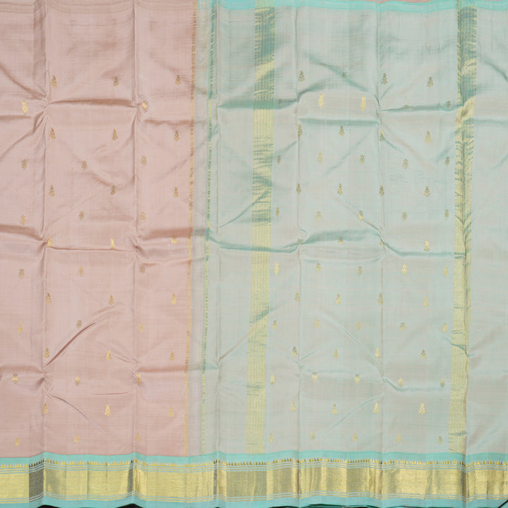Hayagrivas Handloom Kanjivaram Silk Saree in Opulent Sand Brown KBD1867B1-25