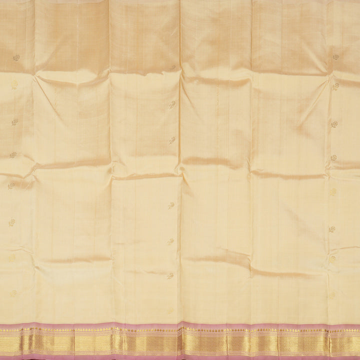 Hayagrivas Sandal Handloom Kanjivaram Silk Saree with Baby Pink Border KBD1867B1-33