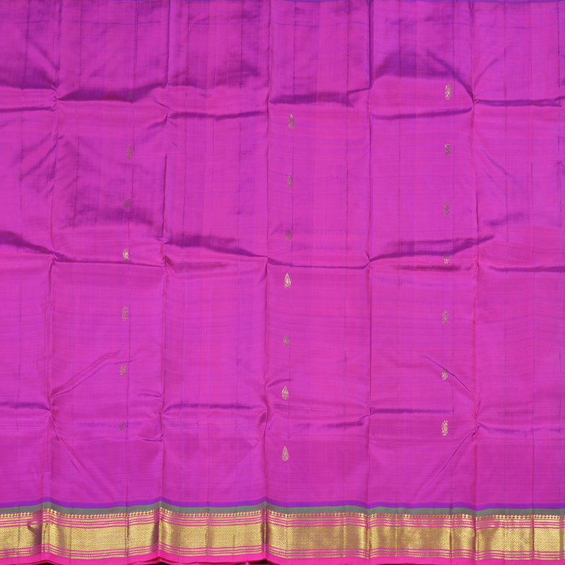 Hayagrivas Purple Handloom Kanjivaram Silk Saree with Mandhalir Border KBD1868B2-12