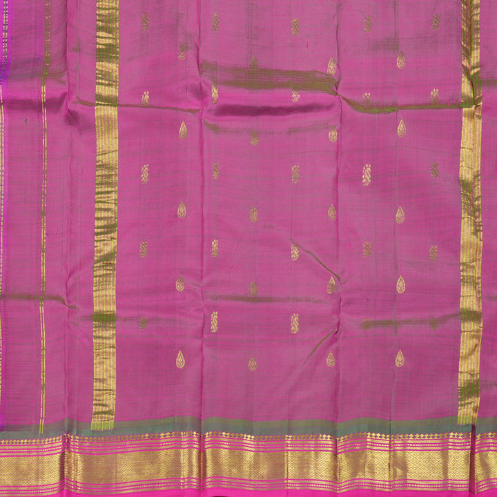 Hayagrivas Purple Handloom Kanjivaram Silk Saree with Mandhalir Border KBD1868B2-12